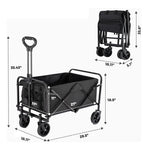 Carrito Plegable Portátil 100L 220lbs - Resistente, Compacto y Fácil de Transportar