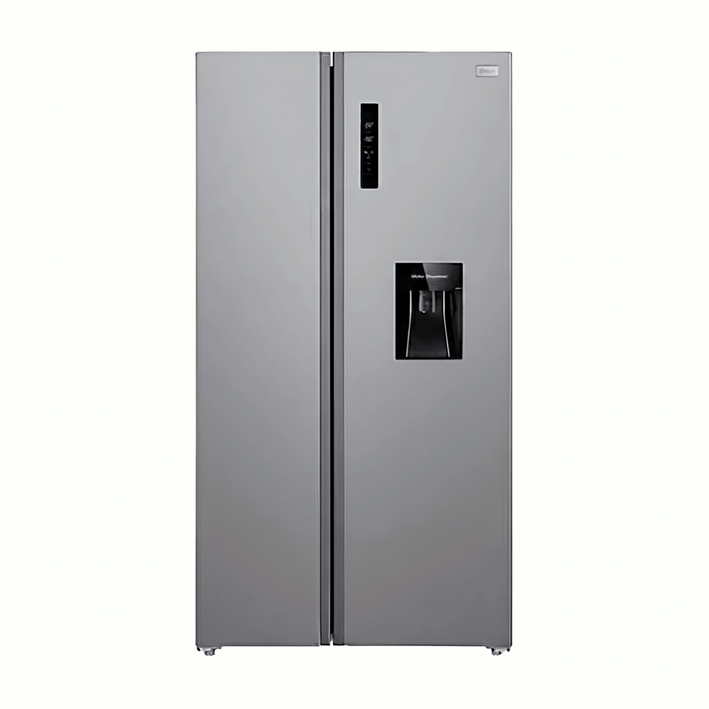 Nevera Side by Side Oster M/OS-SBSS2002EVADI 20 cu.ft. con Dispensador de Agua y Hielo Acero