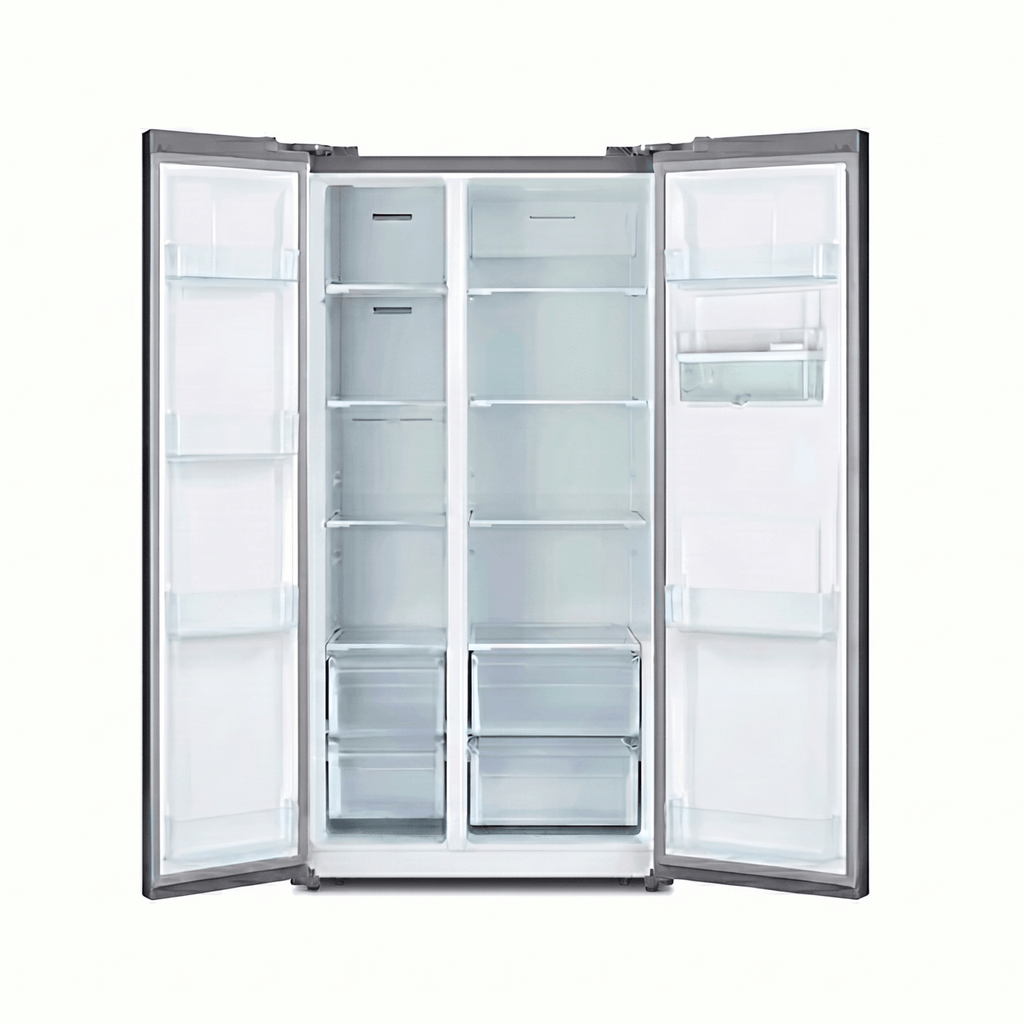 Nevera Side by Side Oster M/OS-SBSS2002EVADI 20 cu.ft. con Dispensador de Agua y Hielo Acero