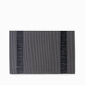 Individual franjas negro pvc