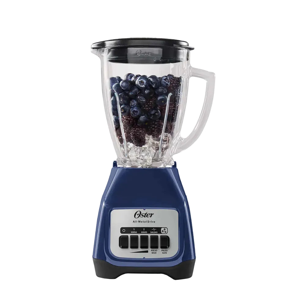 Licuadora Vaso de Vidrio Oster M/BLSTKAG-LPB 1.5 L 2 Velocidades + Pulso Azul