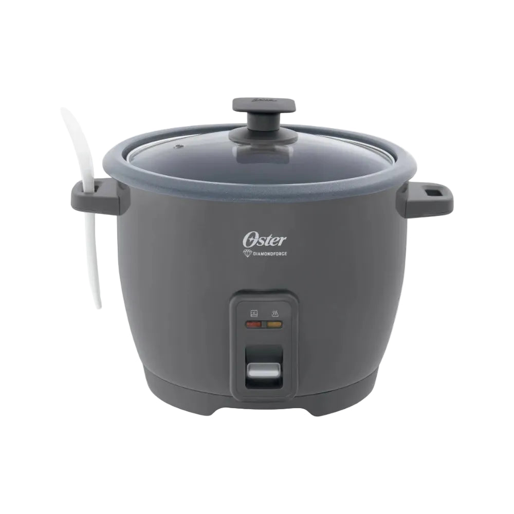 Olla Arrocera Antiadherente DiamondForce Oster M/CKSTRCB10DFSKE 10 Tazas 1.8 L Mantener Caliente Gris