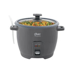 Olla Arrocera Antiadherente DiamondForce Oster M/CKSTRCB10DFSKE 10 Tazas 1.8 L Mantener Caliente Gris