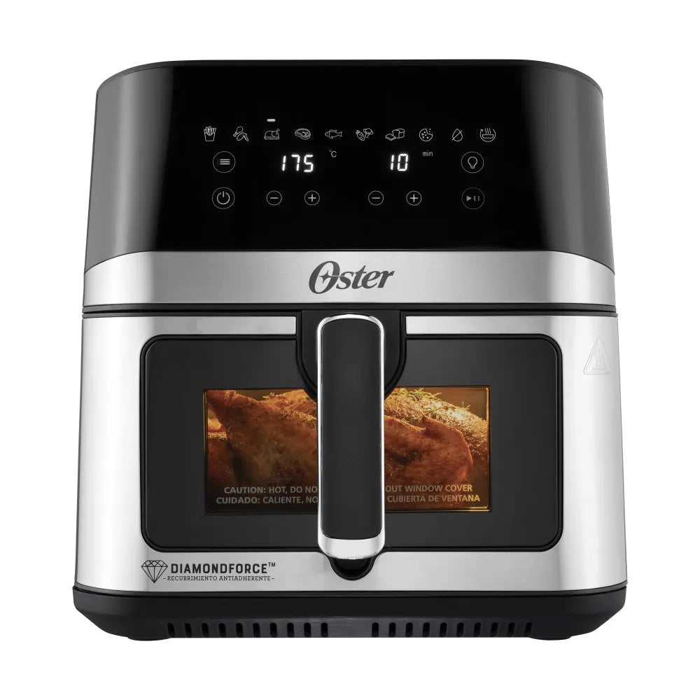 Freidora de Aire Digital Oster M/CKSTAF75WDSSDF 7.5 Litros con Ventana Acero