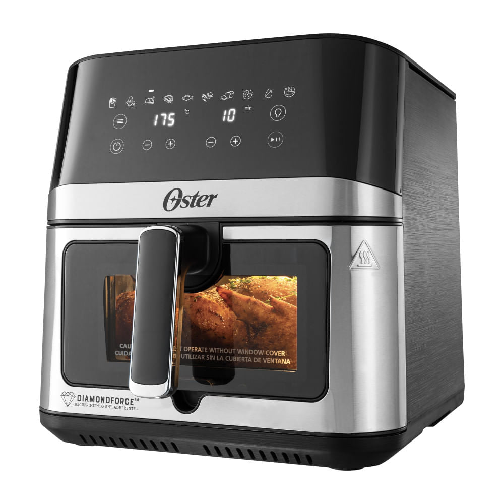 Freidora de Aire Digital Oster M/CKSTAF75WDSSDF 7.5 Litros con Ventana Acero
