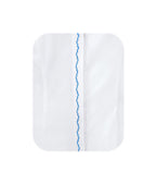 Camisa Blusa Blanca Bordada botonadura escondida Azul Mujer XS a 10XL