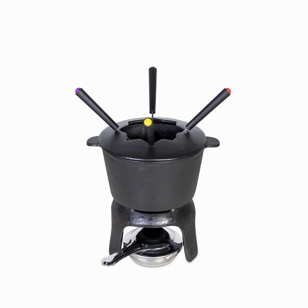 Fondue negro en hierro fundido