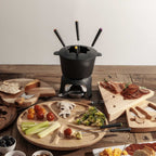 Fondue negro en hierro fundido