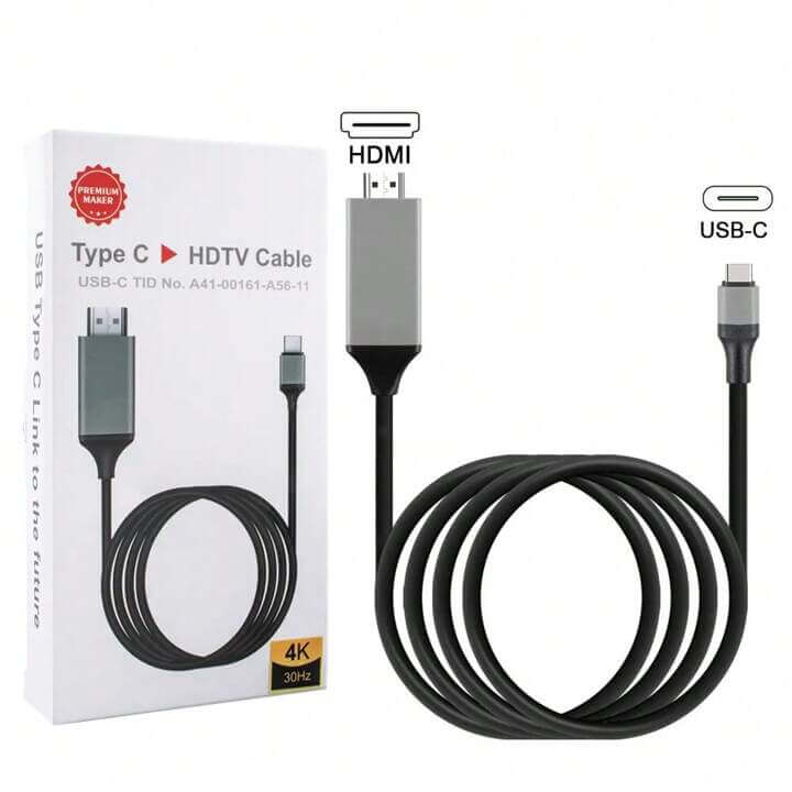 Cable de Conexión Tipo C a HDMI 4K 30Hz