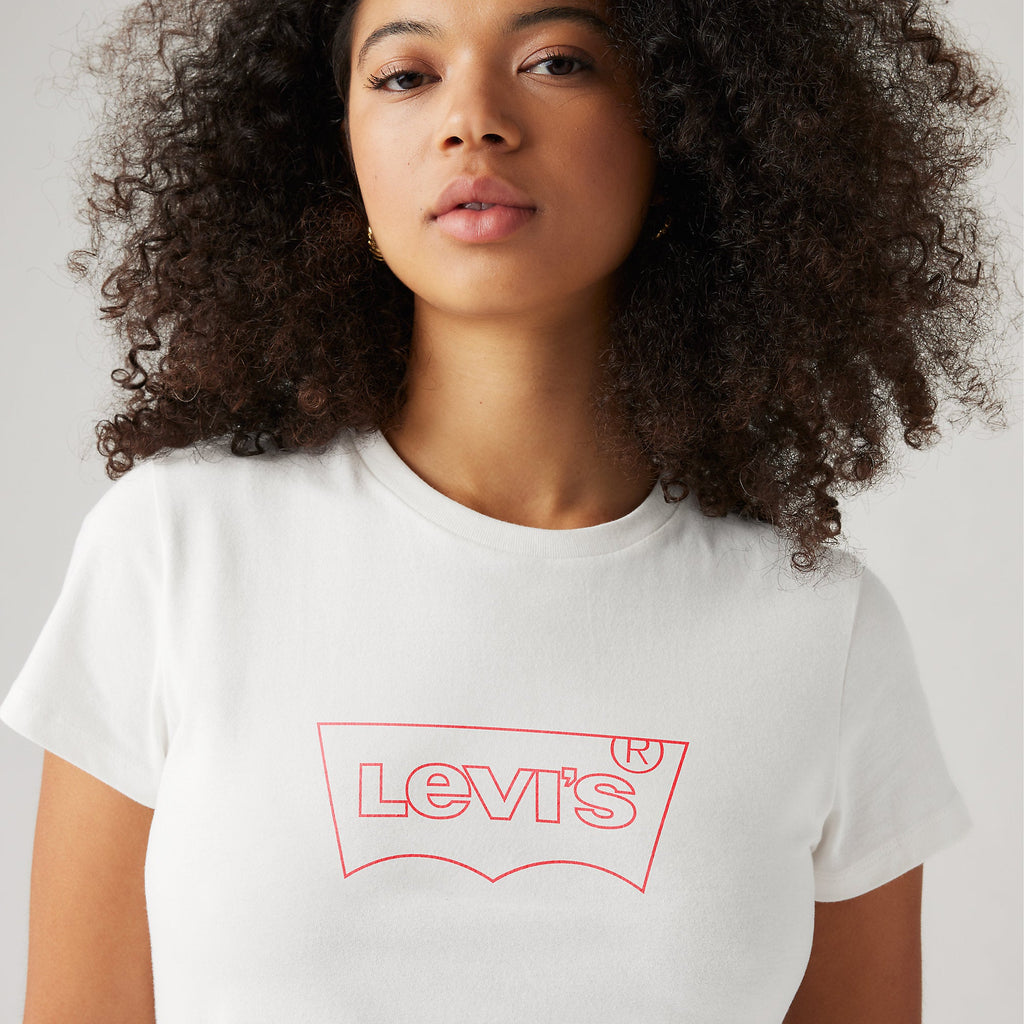 Camiseta Levis Mangas Cortas Logo Lisa para Damas