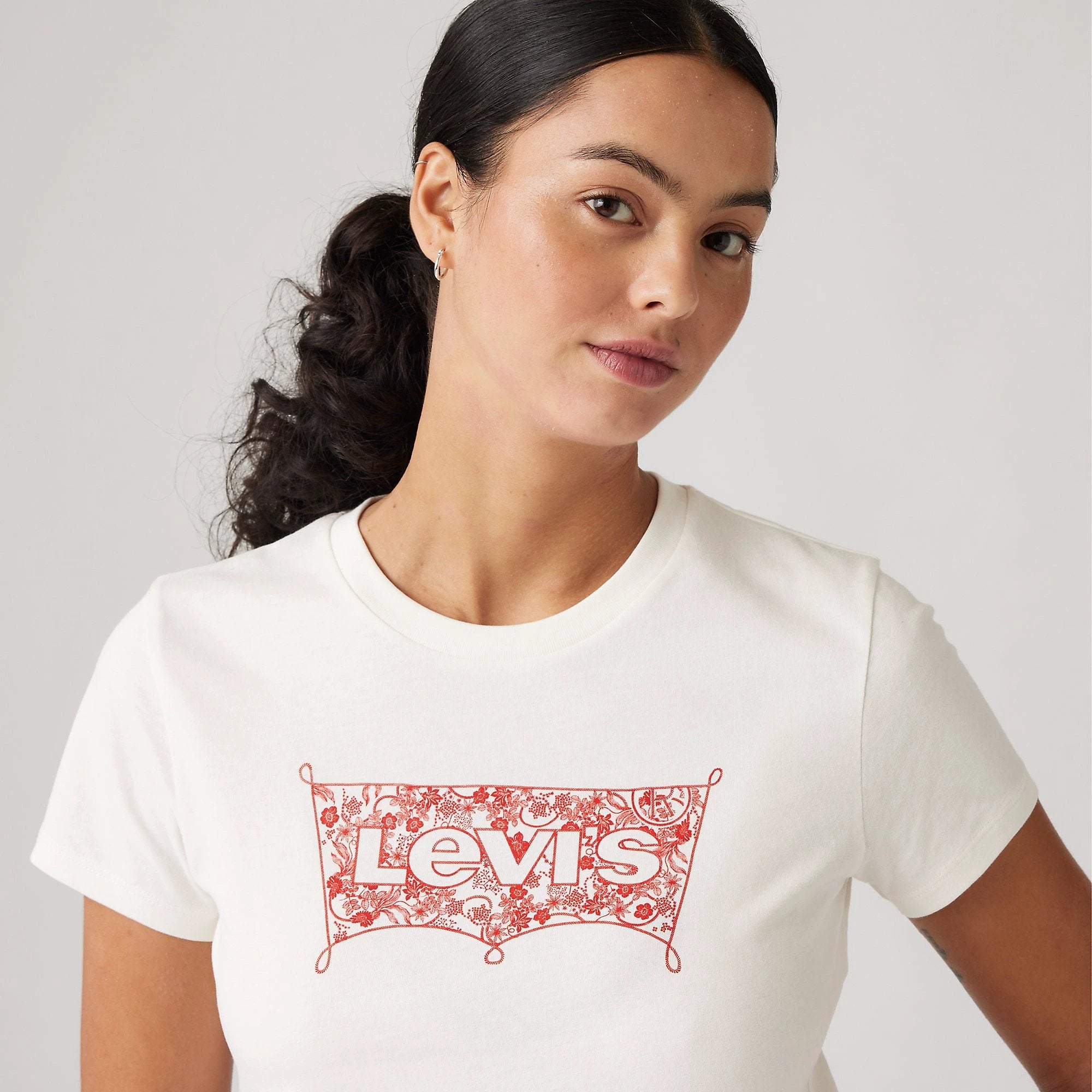 Camiseta Levis Mangas Cortas Lisa Para Damas by Levis