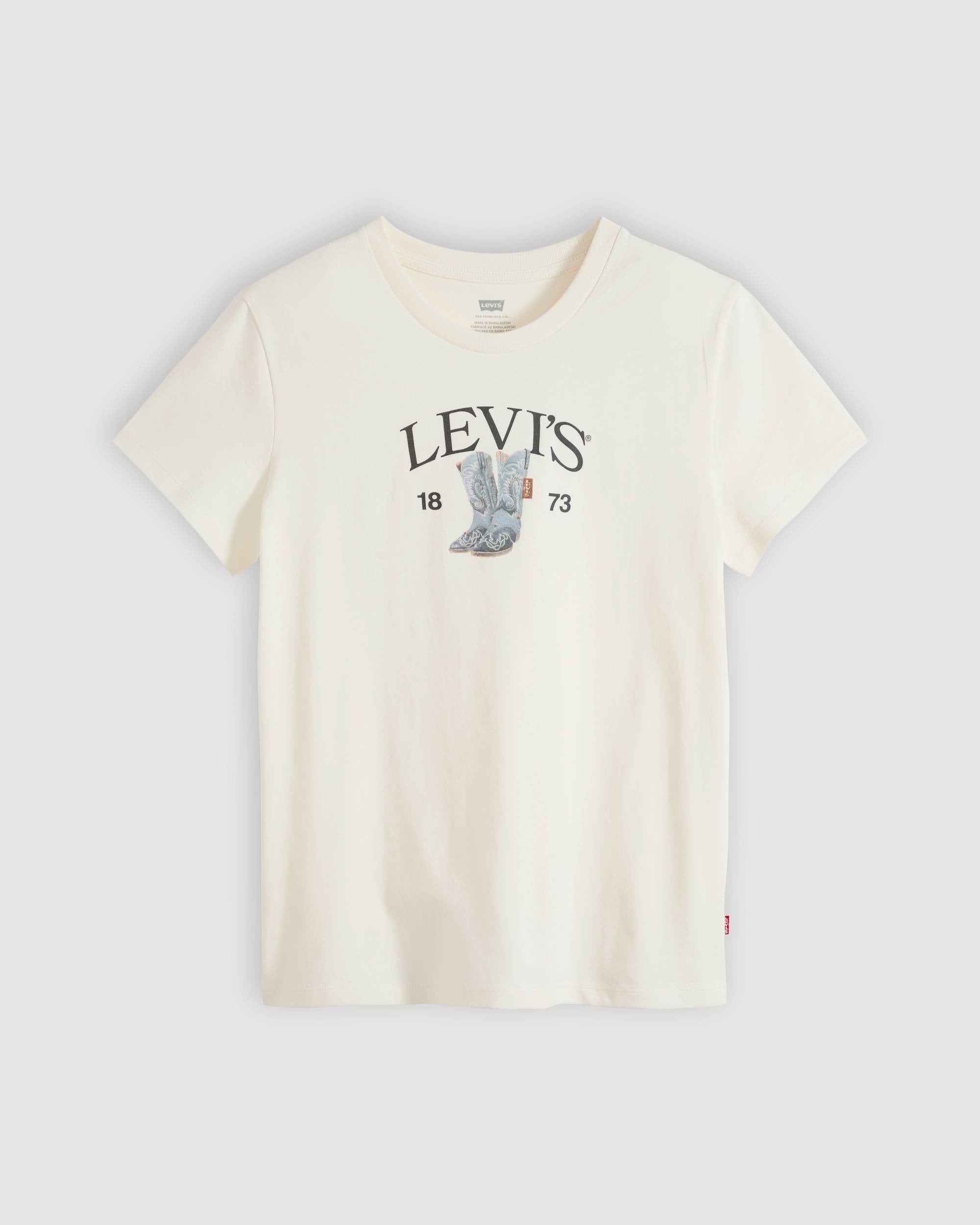 Camiseta Levis Mangas Cortas Logo Botas para Damas
