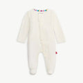 Pijama Magnetic Footie Blanca Volantes