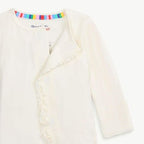Pijama Magnetic Footie Blanca Volantes