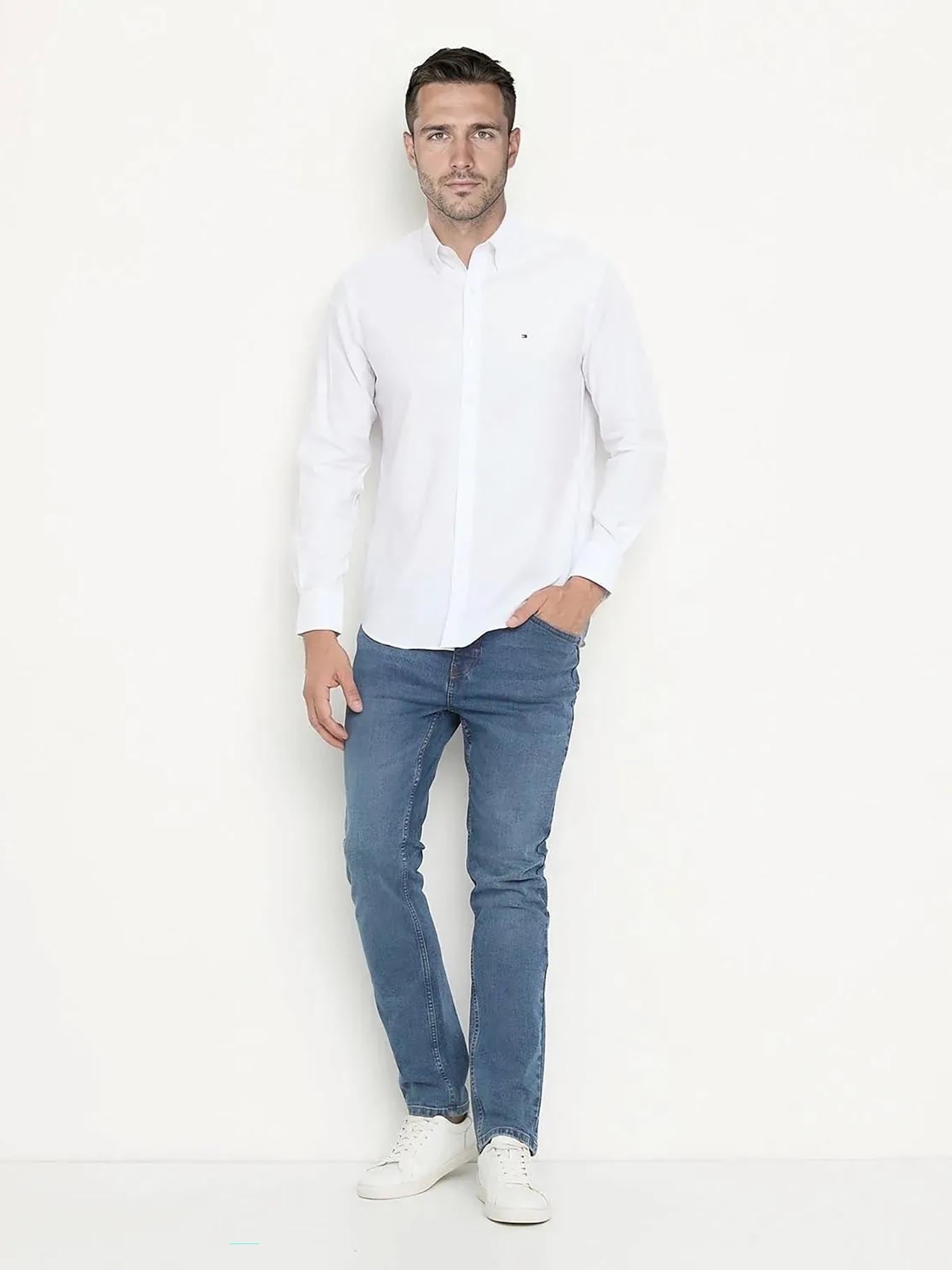 Camisa Tommy Hilfiger Mangas Largas Lisa para Caballeros