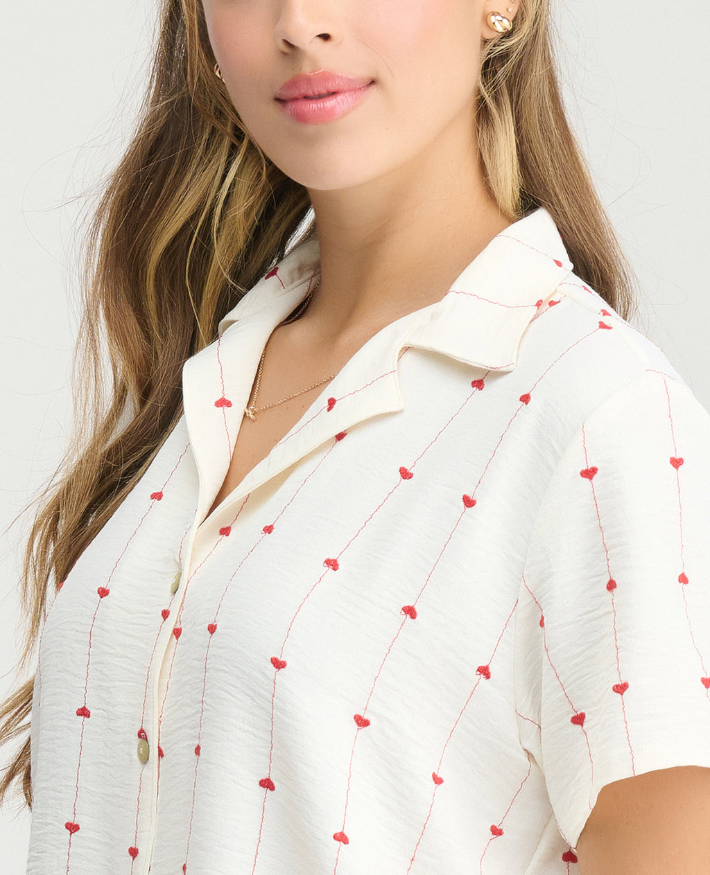 Camisa-Silueta-Amplia-Manga-Corta-|-Pretína-Elastica-|-Botones-frontales_St Even Colombia_18788