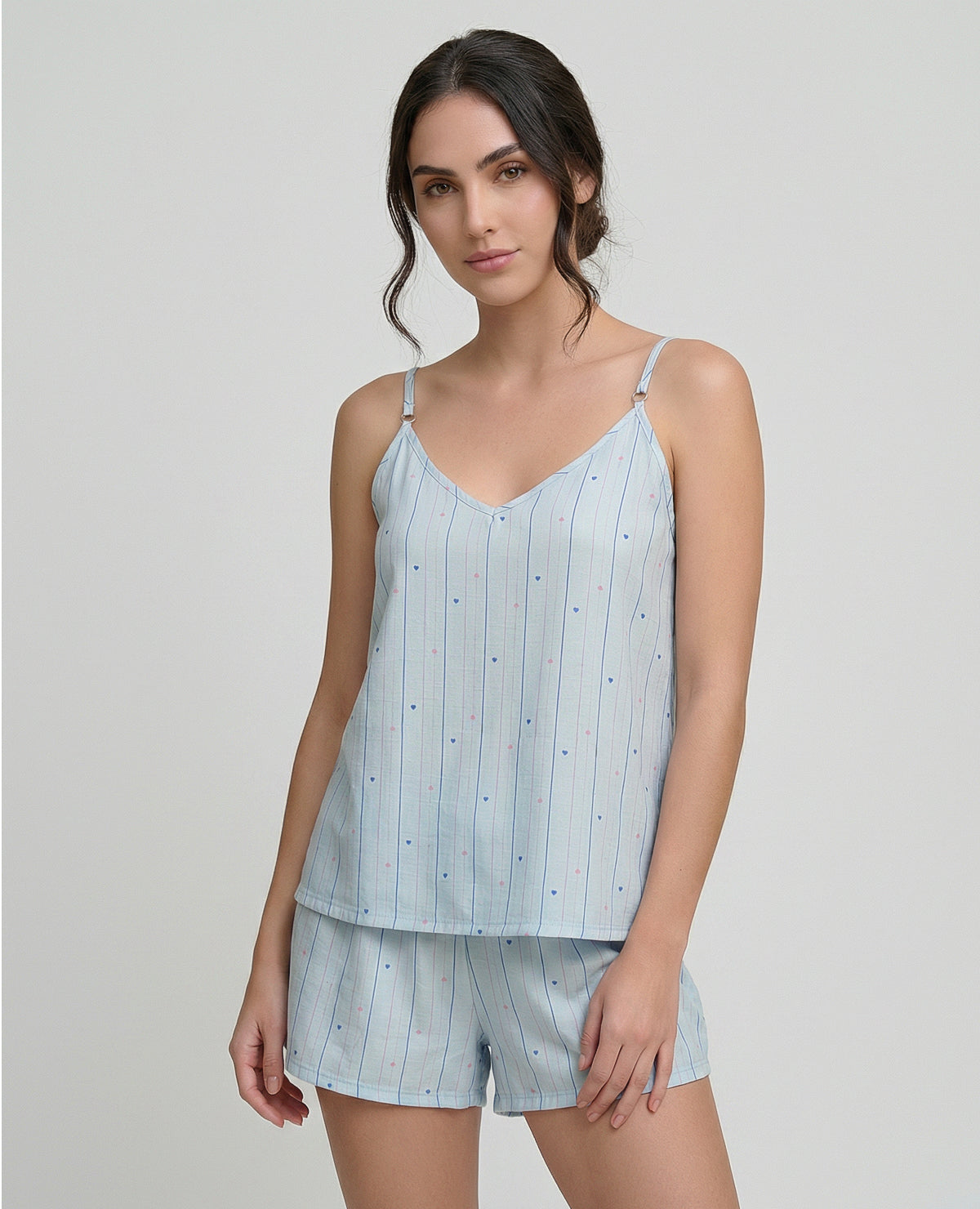 Pijama-de-Short-|-Blusa-escote-en-V-|-Tiras-ajustables_St Even Colombia_18854