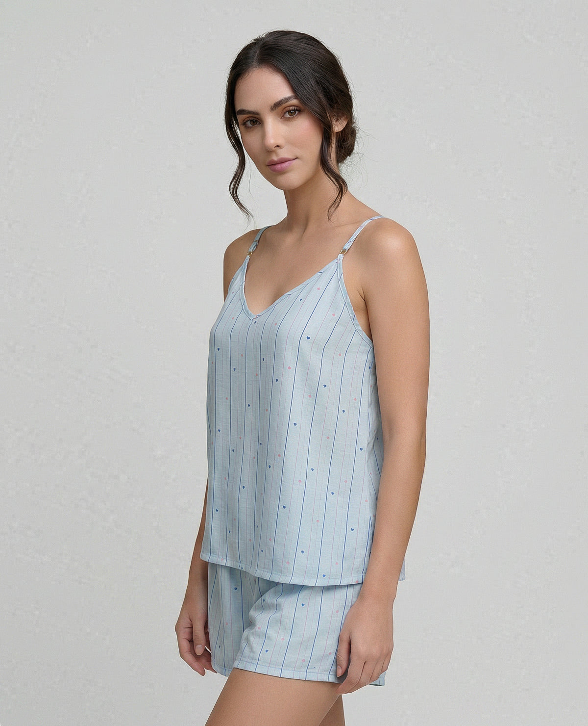 Pijama-de-Short-|-Blusa-escote-en-V-|-Tiras-ajustables_St Even Colombia_18854