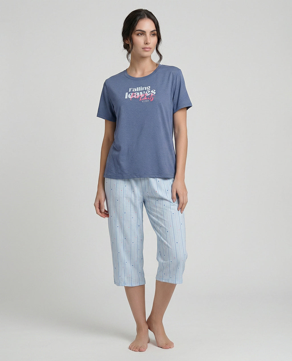 Pijama-Pantalón-Capri-|-Camiseta-Manga-Corta_St Even Colombia_18859
