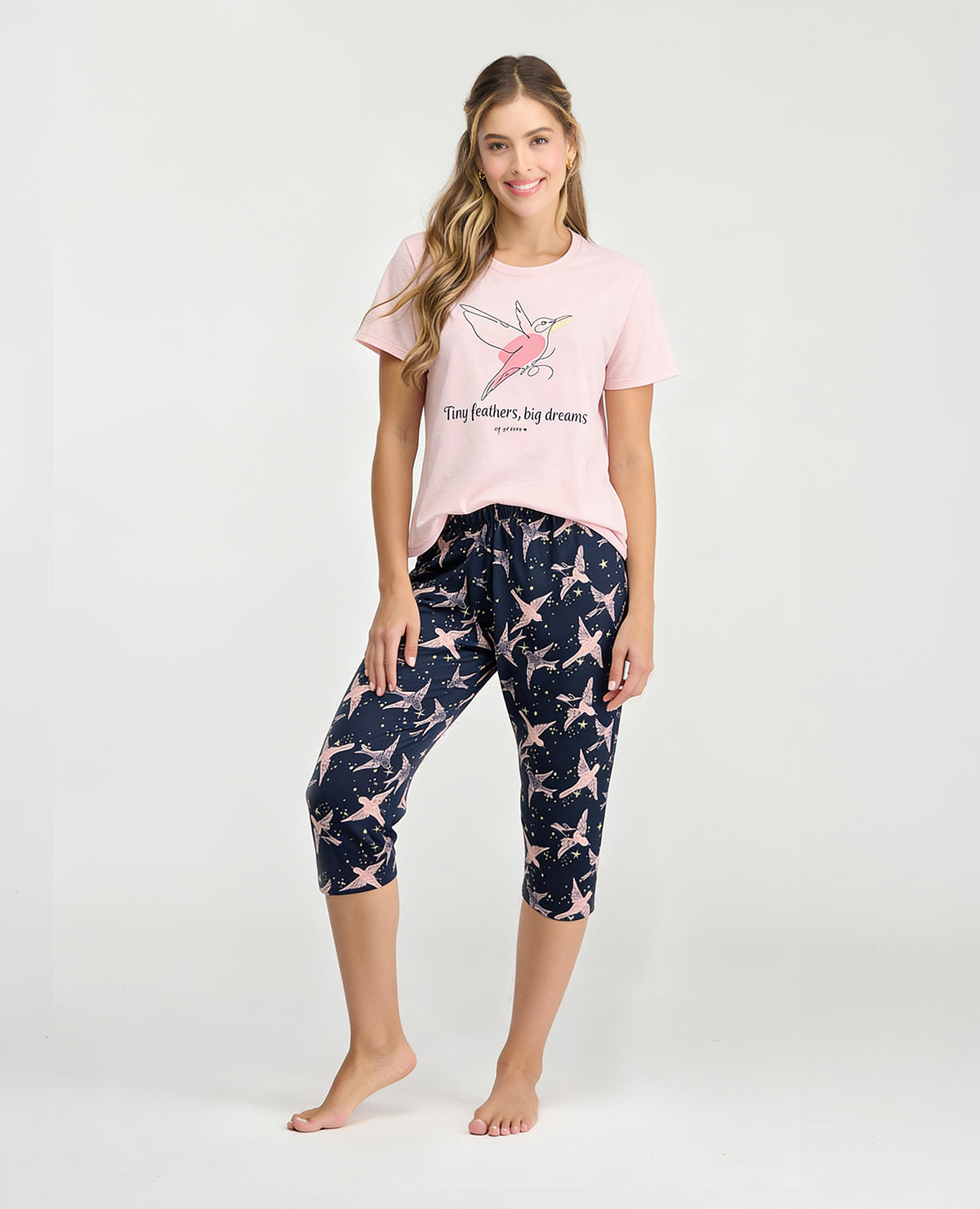 Pijama-Pantalón-Capri-|-Camiseta-Manga-Corta_St Even Colombia_18869