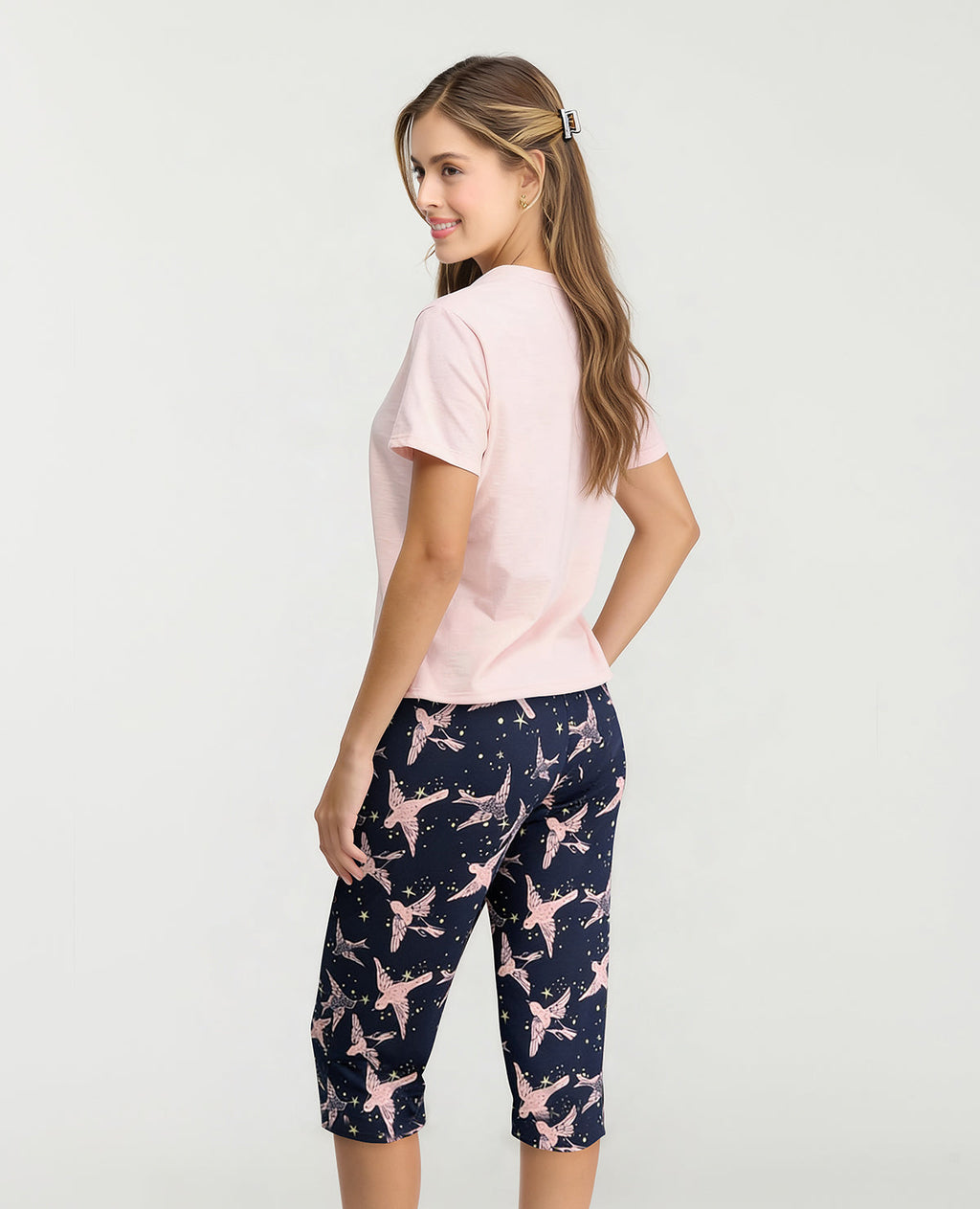 Pijama-Pantalón-Capri-|-Camiseta-Manga-Corta_St Even Colombia_18869