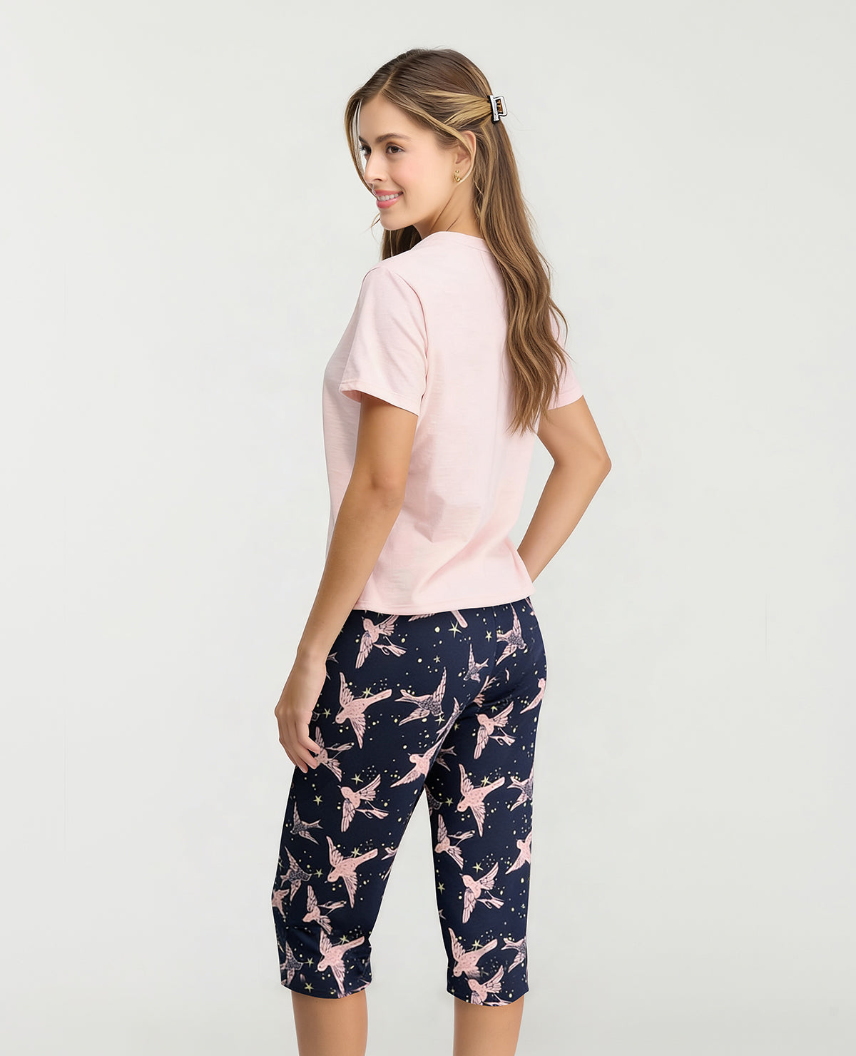 Pijama-Pantalón-Capri-|-Camiseta-Manga-Corta_St Even Colombia_18869
