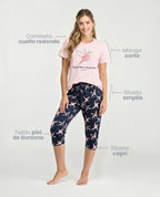 Pijama-Pantalón-Capri-|-Camiseta-Manga-Corta_St Even Colombia_18869