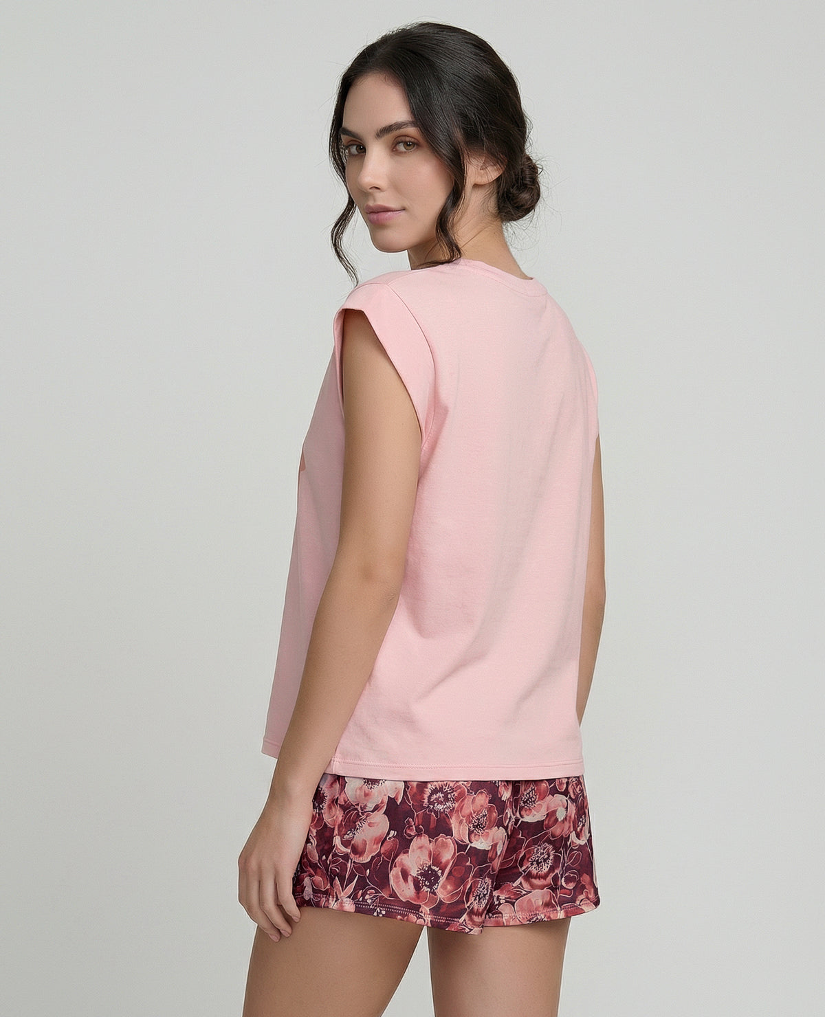 Pijama-de-Short-|-Camiseta-Manga-Rodada_St Even Colombia_18874