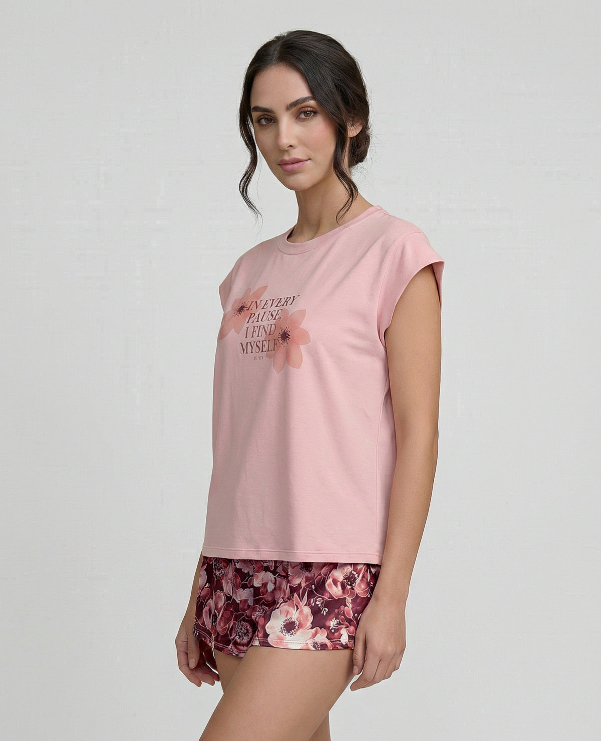 Pijama-de-Short-|-Camiseta-Manga-Rodada_St Even Colombia_18874