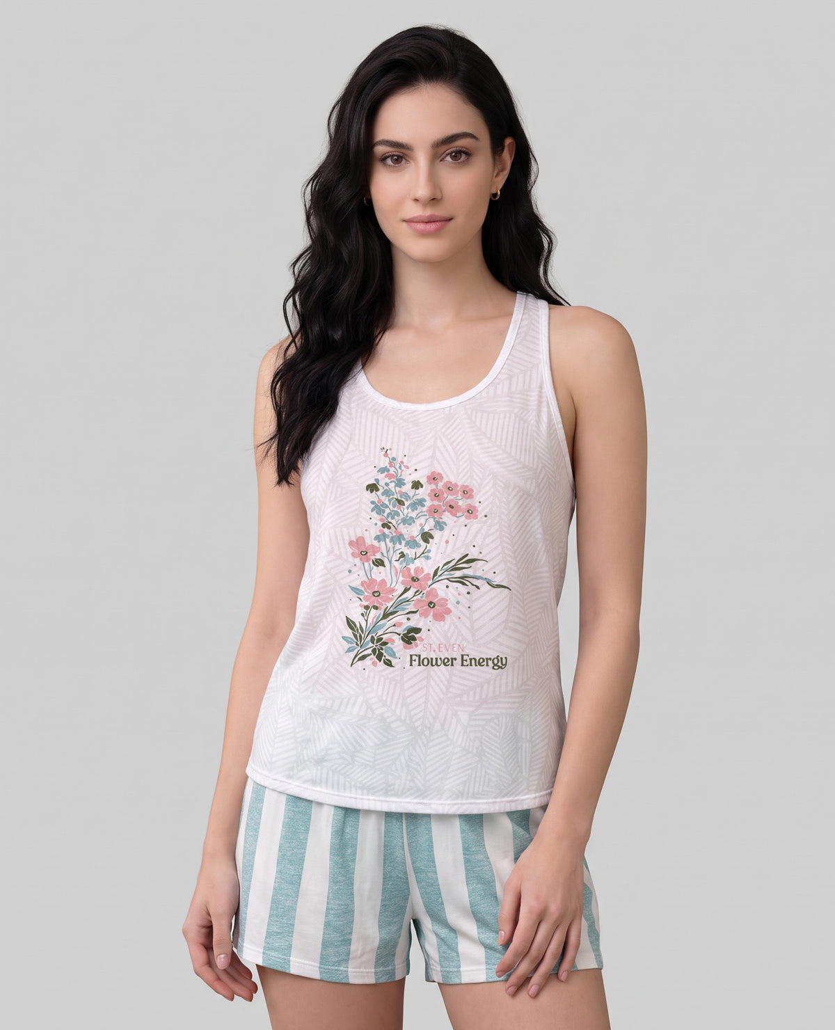 Pijama-de-Short-|-Camisilla-Cuello-Redondo-_St Even Colombia_18974