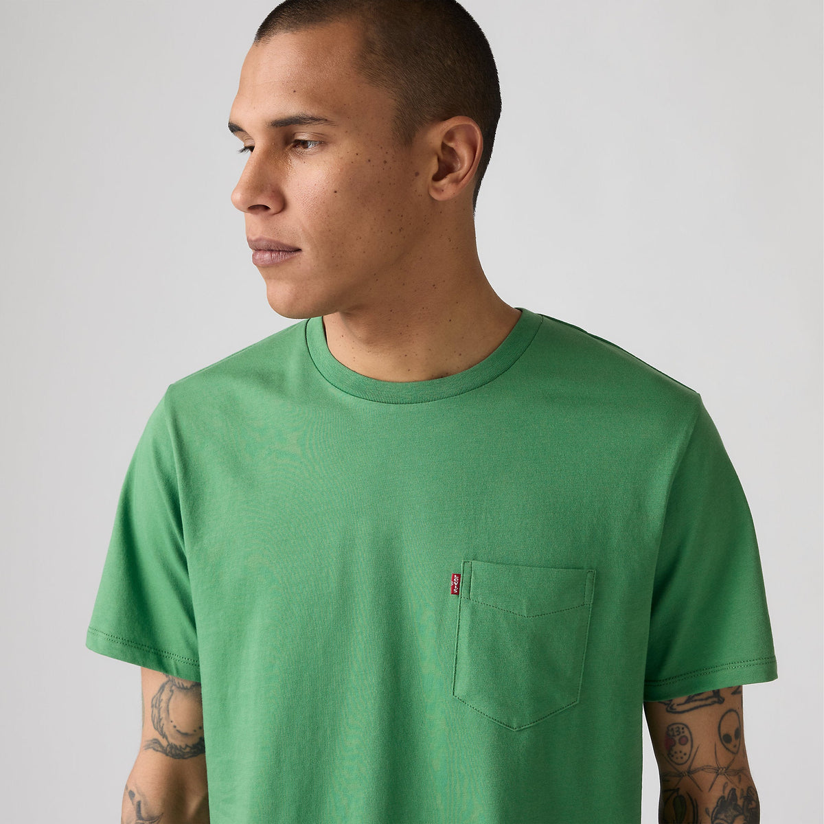 Camiseta Levis Mangas Cortas Lisa para Caballeros