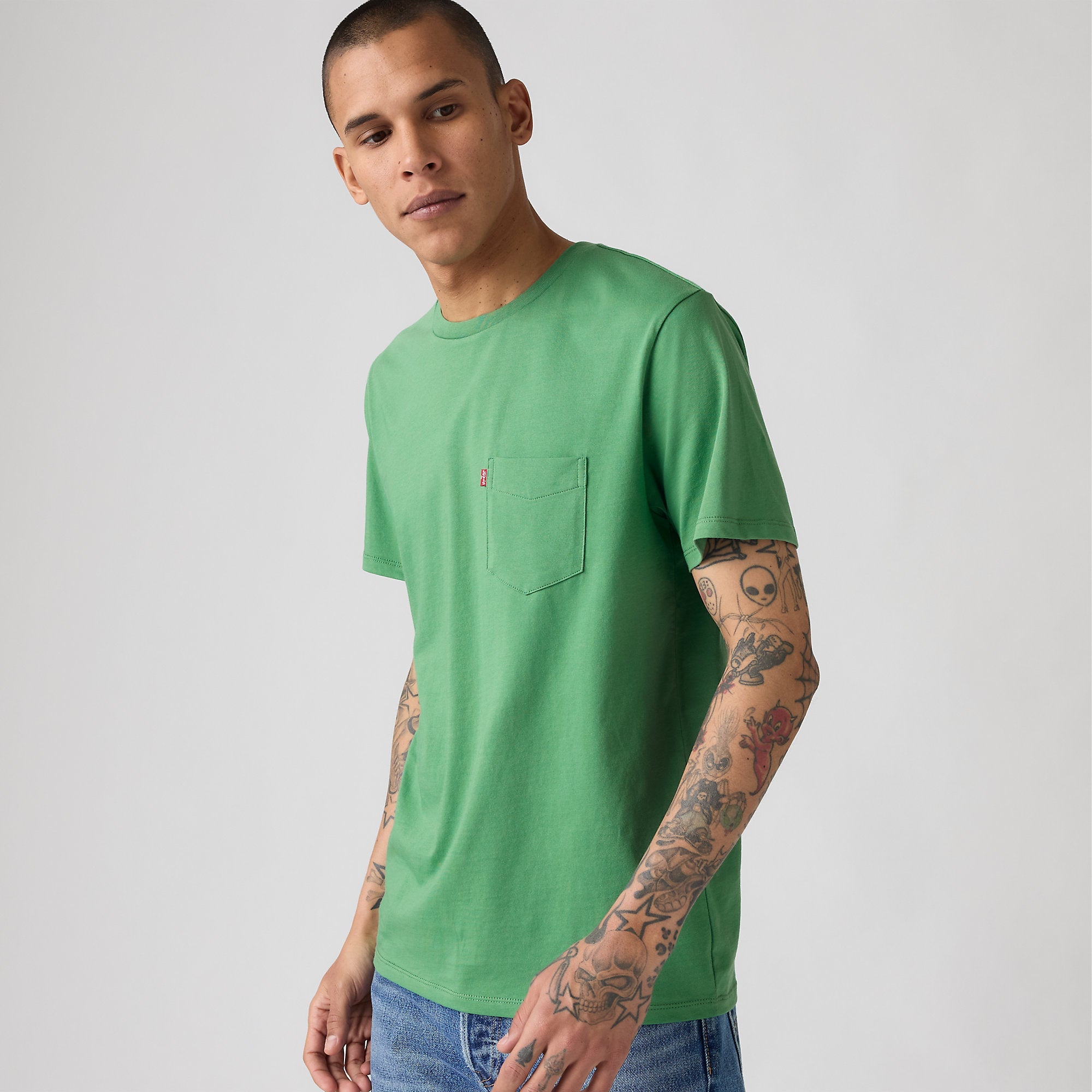Camiseta Levis Mangas Cortas Lisa para Caballeros