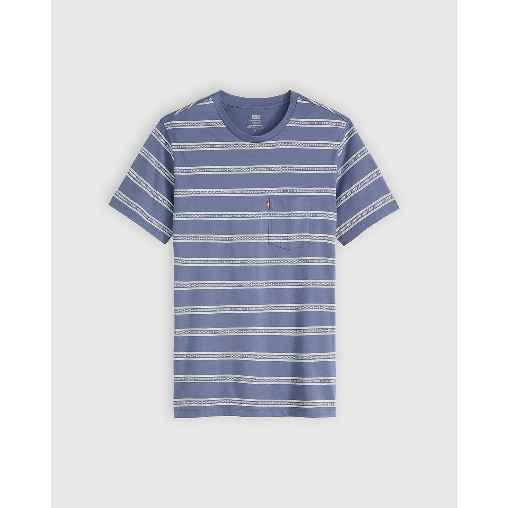 Camiseta Levis Mangas Cortas Rayas Con Bolsillo Para Caballeros by Levis