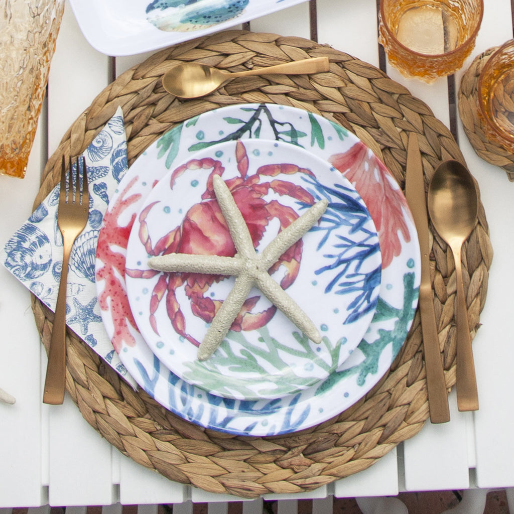 Plato corales cangrejo 20 cm
