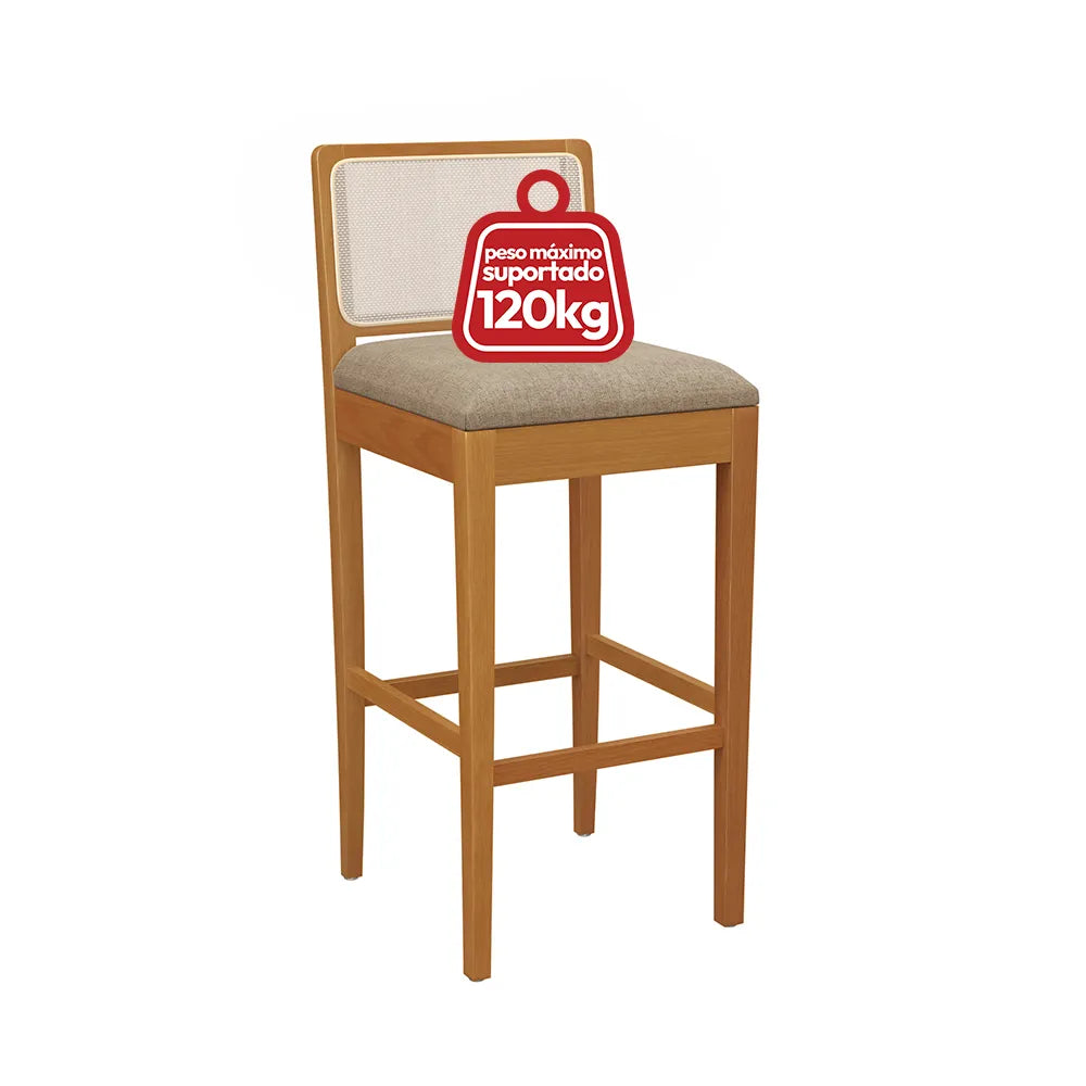 TABURETE SARA CORINO FENDI (TELA BEIGE)