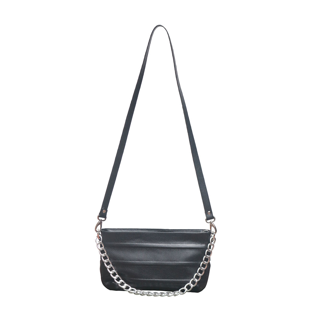 Bolso manos libres Silver CHAIN Negro