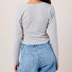 TOP MANGA LARGA RAYAS B-F 8499.