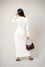VESTIDO SLIM FIT LARGO B-M 7525.
