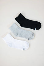 PACK X3 MEDIAS TOBILLERA ALTA 9661.