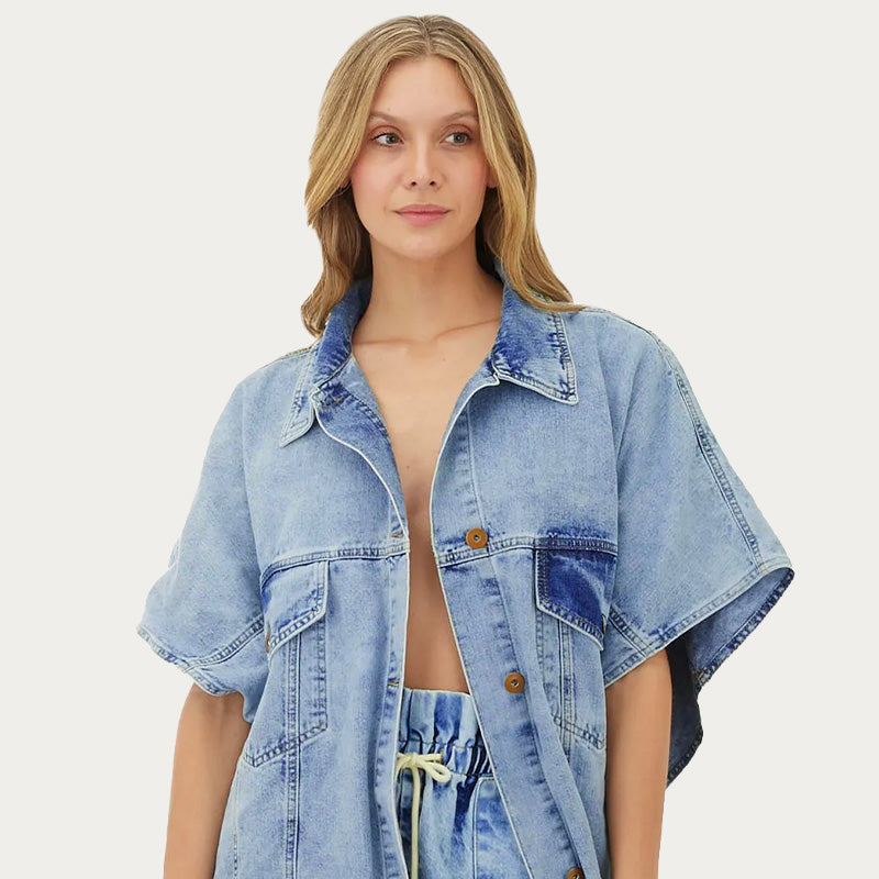 Coats and jackets, color/material azul, marca Mercedes Campuzano – vista 2