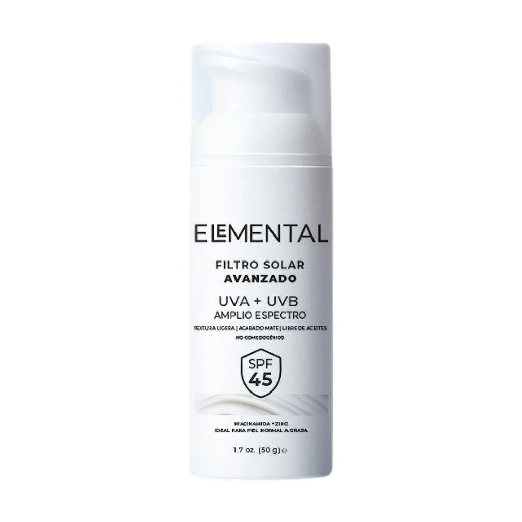 ELEMENTAL FILTRO SOLAR UVA+UVB SPF45 ELEMENTAL (SIN TONO)