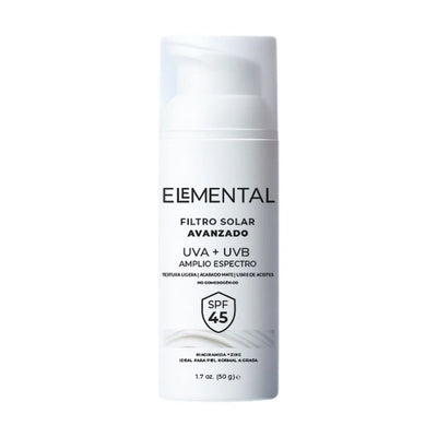 ELEMENTAL FILTRO SOLAR UVA+UVB SPF45 ELEMENTAL (SIN TONO)