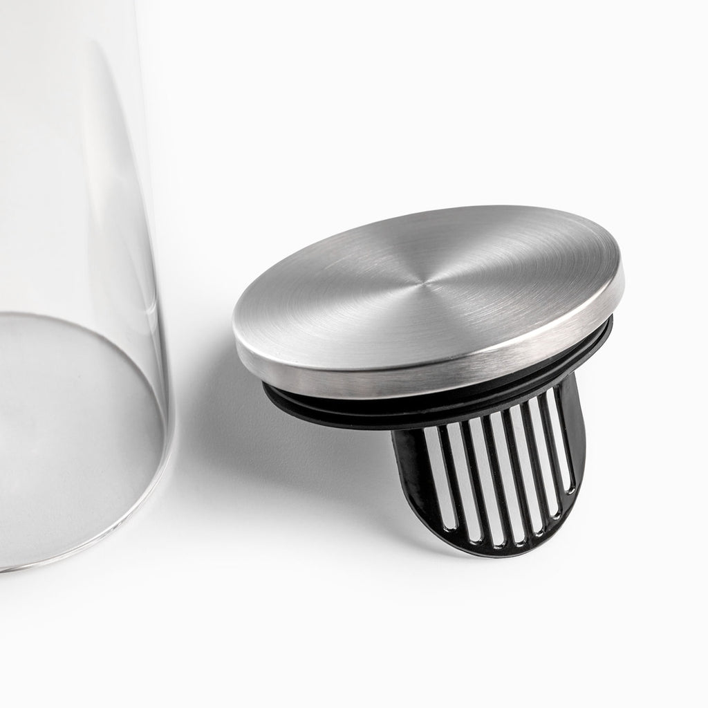 Jarra en vidrio borosilicato con tapa 1300ml