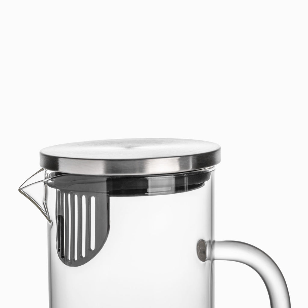 Jarra en vidrio borosilicato con tapa 1300ml