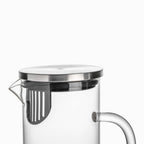 Jarra en vidrio borosilicato con tapa 1300ml