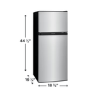 NEVERA 04.5' DOS PUERTAS ACERO INOX. FRIGIDAIRE