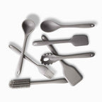 Cucharon sopa en silicona gris