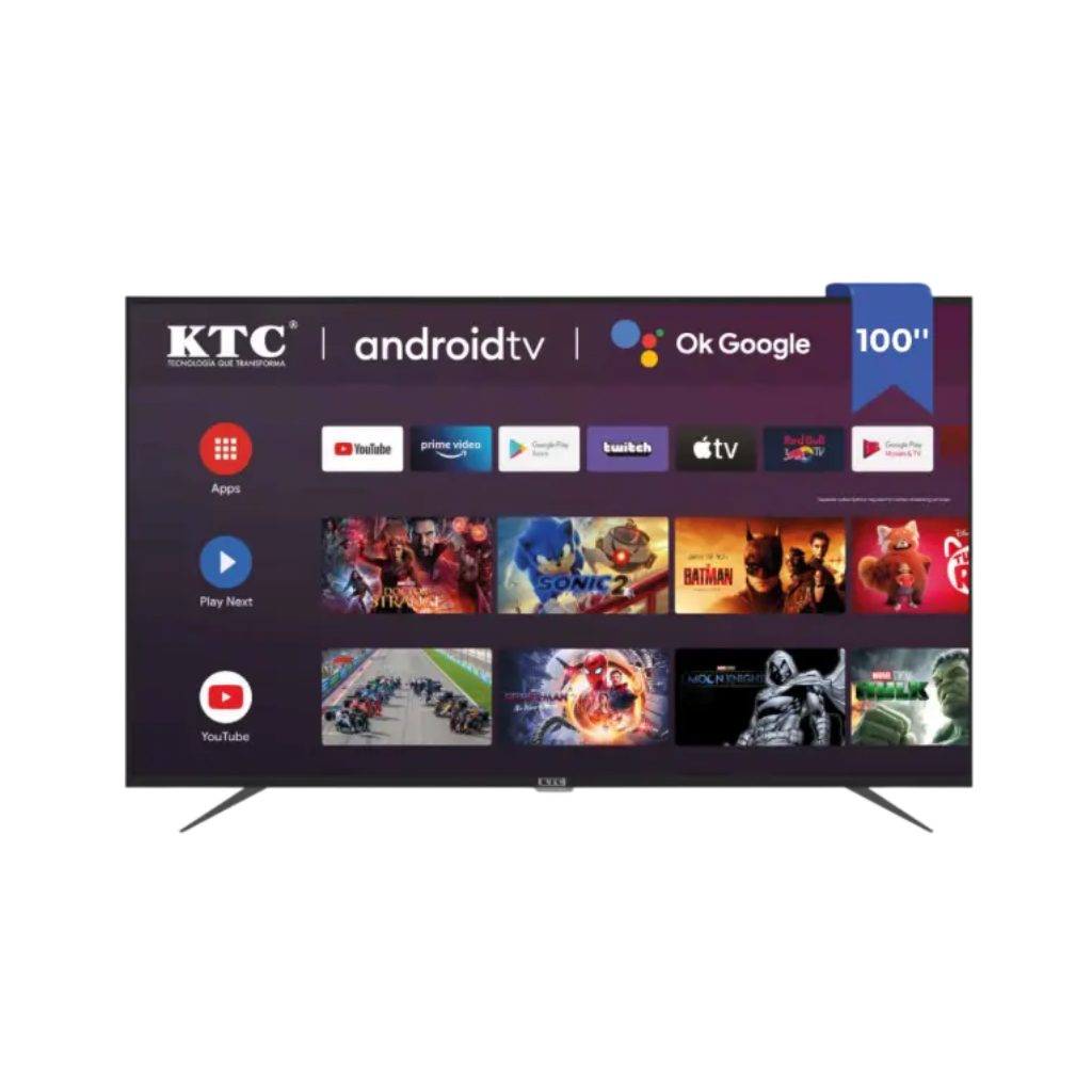 TELEVISOR KTC 100" SMART 4K UHD/QLED/HDMI/USB/AND11/GOOGLE TV