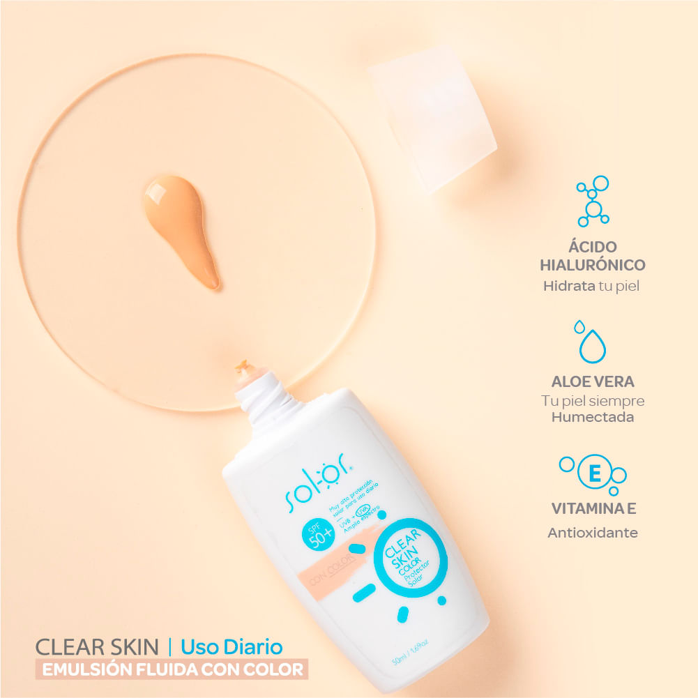 LEVISSIME SOLOR CLEAR SKIN COLOR-SPF50
