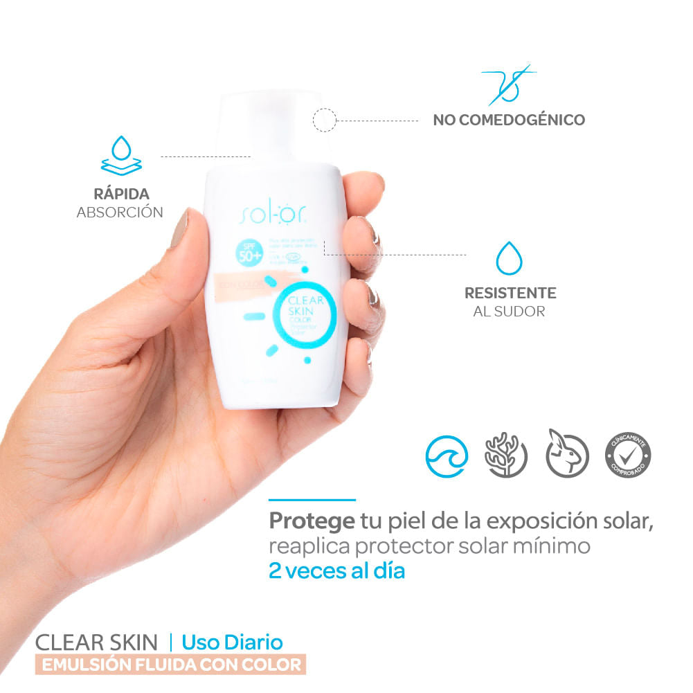 LEVISSIME SOLOR CLEAR SKIN COLOR-SPF50